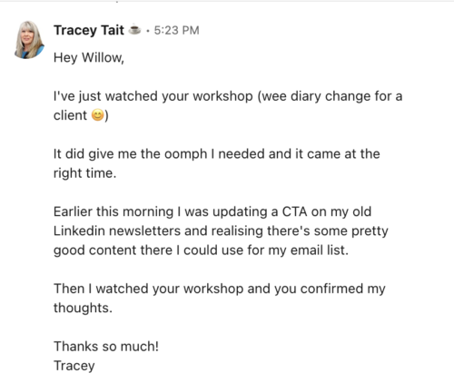 Tracey Tait writes about her experience of this interactive content workshop